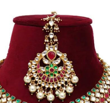 Kundan Stud & Tika  by PTJ