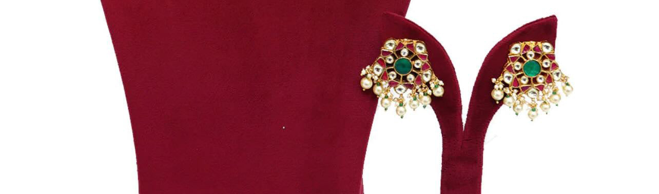 Kundan Stud & Tika  by PTJ