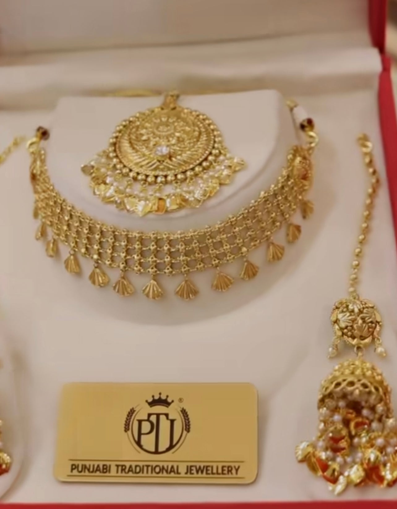 Gold Plated Choker Sets By Punjabi Traditional Jewellery