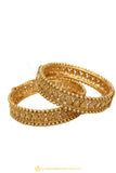 Gold Finished Bangles by PTJ