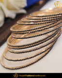 AD Stone Black Bangles (12 piece) | Punjabi Traditional Jewellery Exclusive