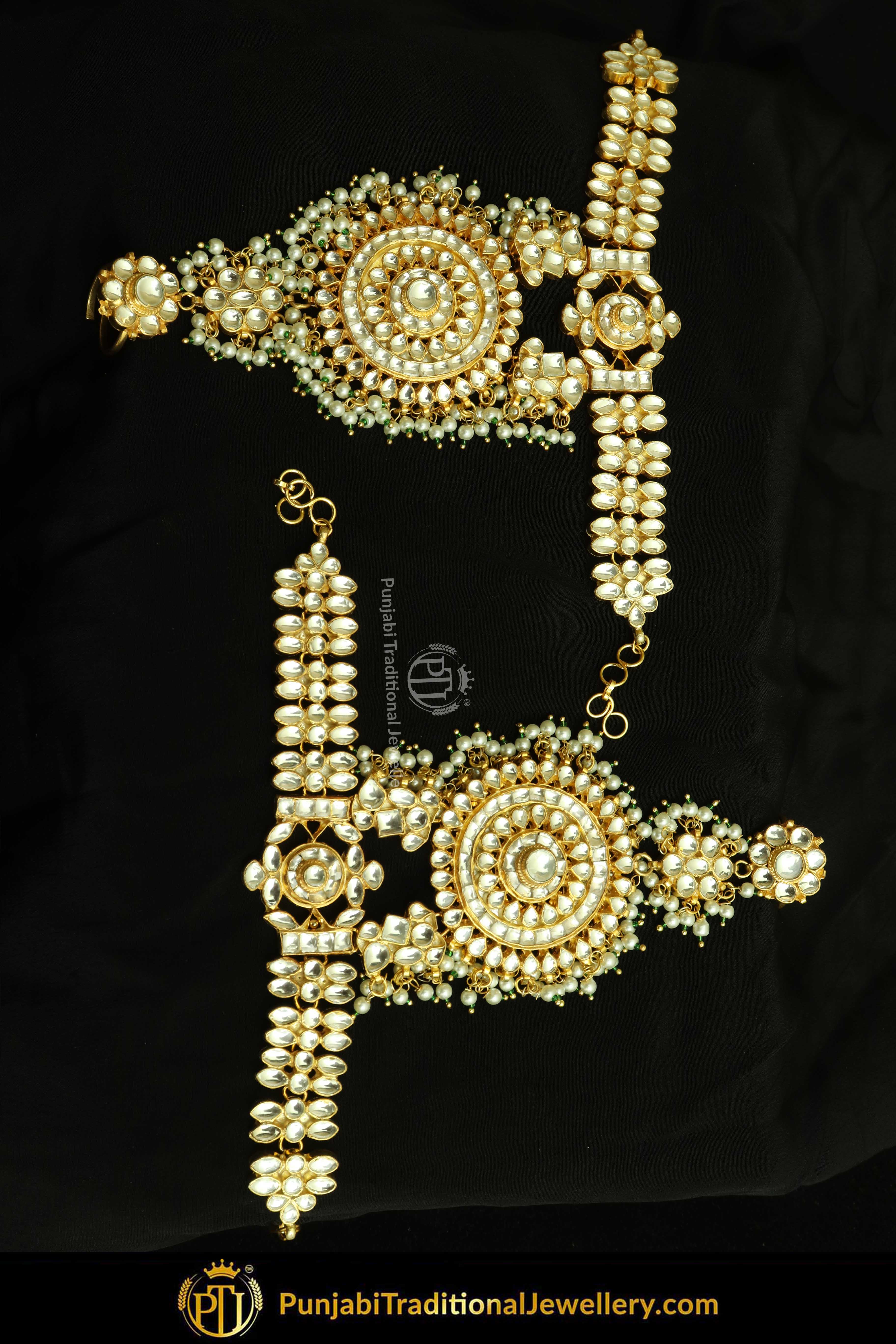 Gold Finished Kundan Pearl Handful | Punjabi Traditional Jewellery Exclusive