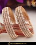 Silver Jercon Karra Bangles  (Both Hand Pair) | Punjabi Traditional Jewellery Exclusive