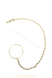 Antique Gold Plated Plain Nath By PTJ