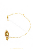 Gold Finished Kundan Nose Pin By PTJ
