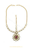 Gold Finished Kundan Rubby Matha Patti By PTJ Exclusive