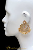 Champagne Stone Earrings By Punjabi Traditional Jewellery