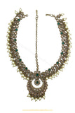 Antique Gold Finished Pearl Champagne Stone Matha Patti By PTJ Exclusive