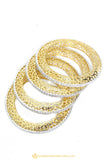 Gold Finished Bangles by PTJ
