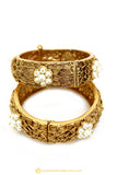 Gold Finished Bangles by PTJ