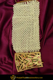 Gold Finished Emerald Rubby Jadau Bracelet | Punjabi Traditional Jewellery Exclusive
