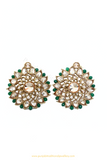Champagne Stone Emerald Studs By PTJ