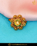 Antique Gold Finished Nose Pin | Punjabi Traditional Jewellery Exclusive