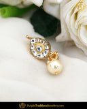 Gold Finished Kundan Stone Without hole Nose Pin| Punjabi Traditional Jewellery Exclusive