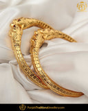 Gold Finished Karra Bangles (Pair)| Punjabi Traditional Jewellery Exclusive