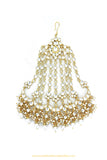 Gold Finished Kundan Pearl Passa By PTJ Exclusive
