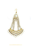 Gold Finished Kundan Pearl Passa By PTJ Exclusive
