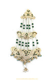 Gold Finished Emerald Jadau Passa By PTJ Exclusive