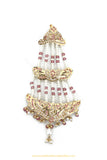 Gold Finished Pink Jadau Passa By PTJ Exclusive