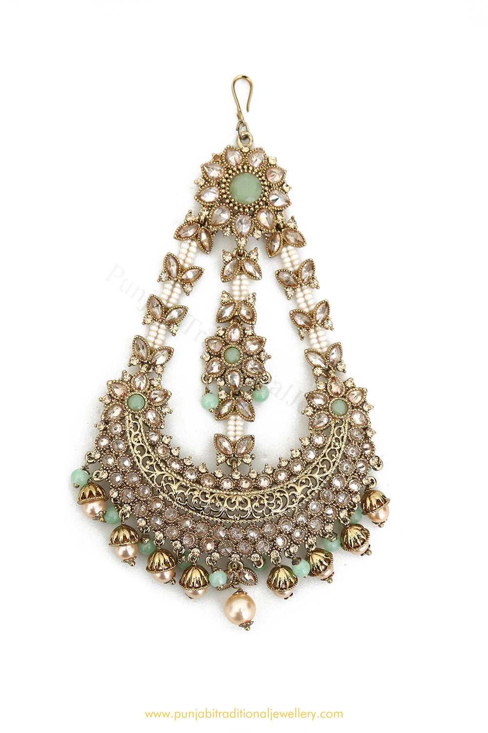 Antique Gold Mint Champagne Stone Passa By PTJ