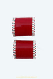 Deep Red Colour Traditional Bridal Chura By PTJ