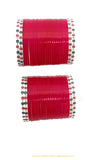Red Colour Traditional Bridal Chura By PTJ