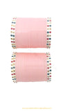 Light Pink Colour Dotted Bridal Chura By PTJ
