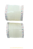 Off White Colour Dotted Bridal Chura By PTJ
