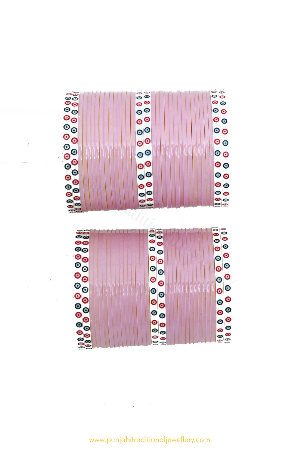 Lillac Colour Dotted Bridal Chura By PTJ