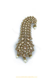 Gold Finished Champagne Stone Kalgi | Punjabi Traditional Jewellery Exclusive