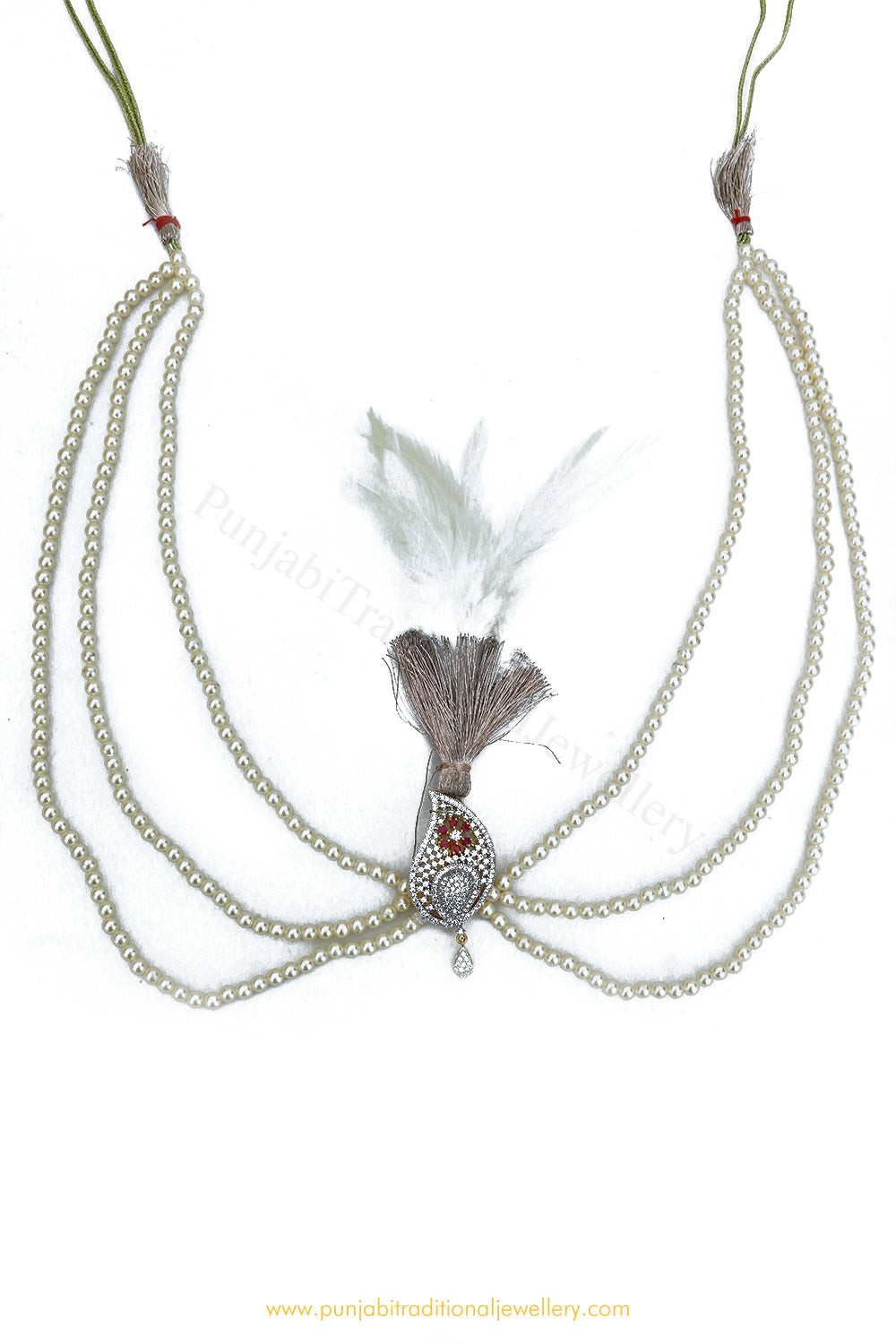 Gold Finished AD Kalgi | Punjabi Traditional Jewellery Exclusive