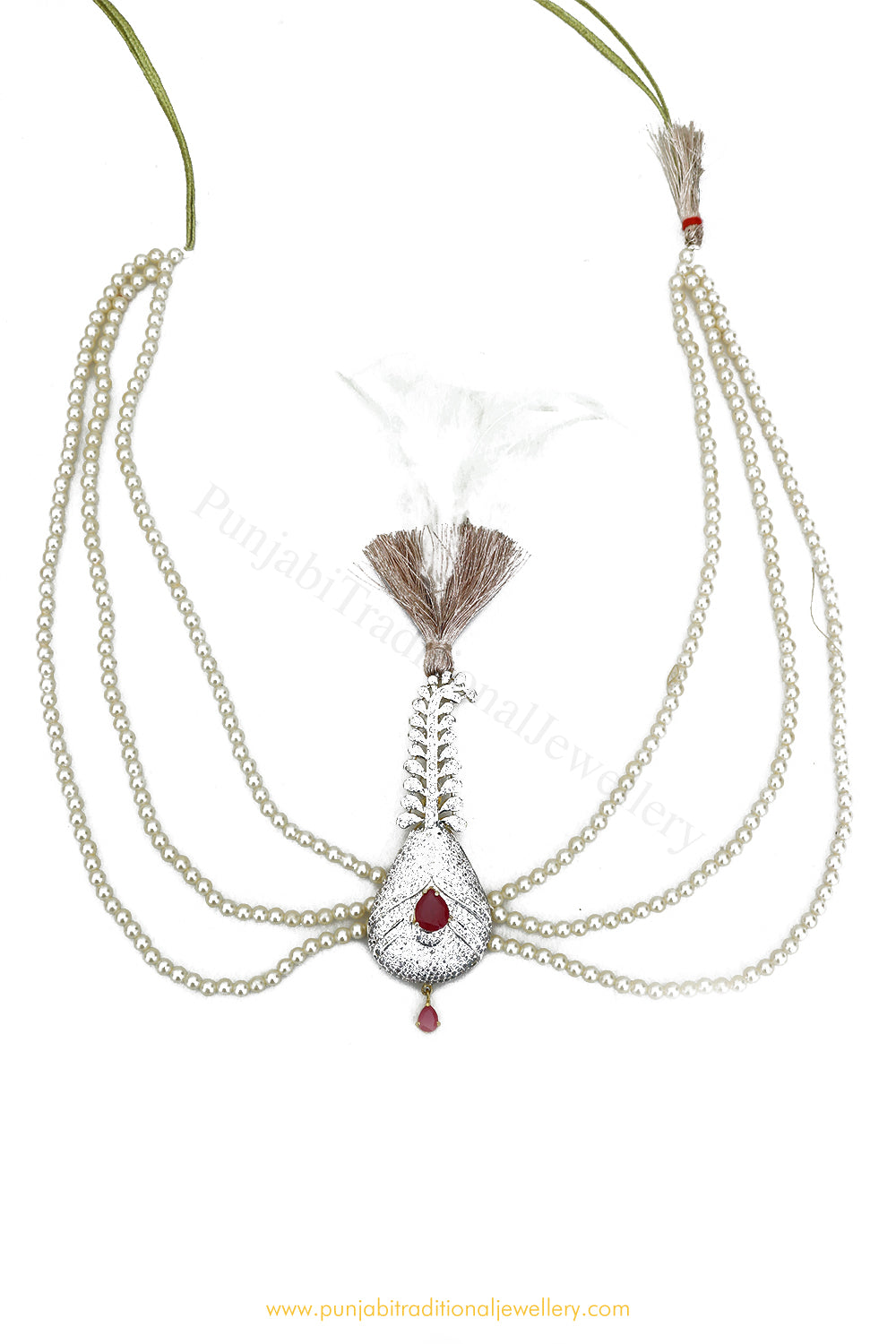 Gold Finished AD Kalgi | Punjabi Traditional Jewellery Exclusive