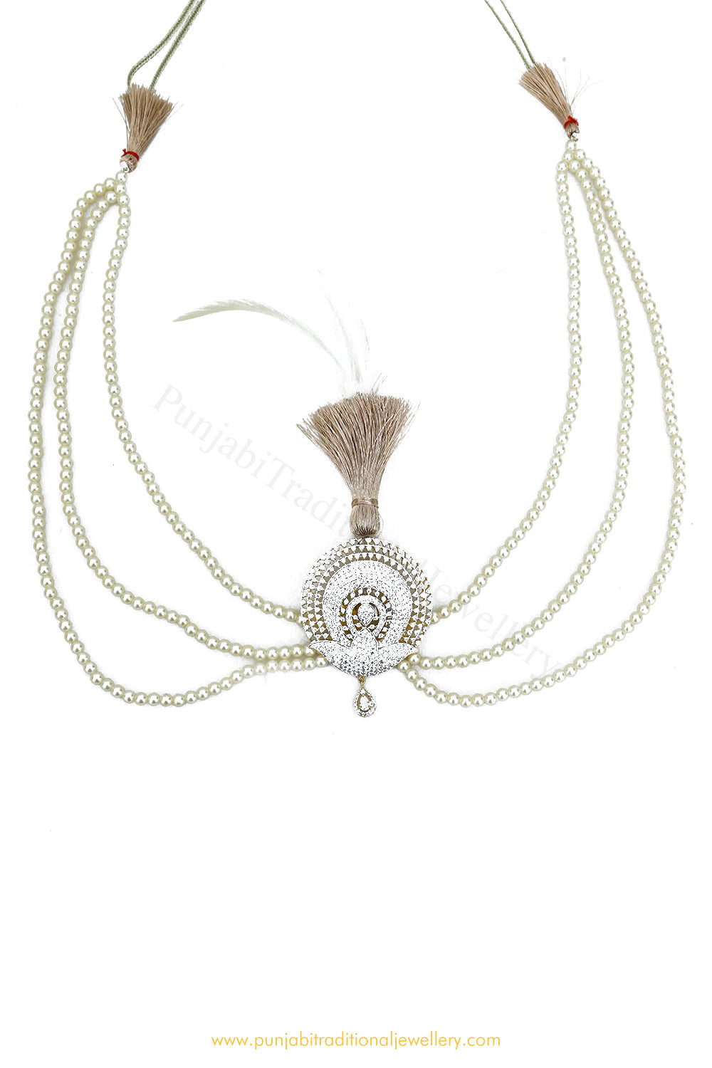 Gold Finished AD Kalgi | Punjabi Traditional Jewellery Exclusive