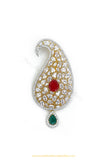 Gold Finished Ruby Emerald AD Kalgi | Punjabi Traditional Jewellery Exclusive