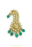 Gold Finished Emerald Kundan Kalgi | Punjabi Traditional Jewellery Exclusive