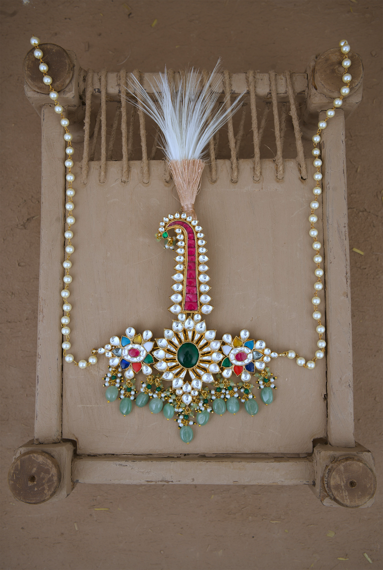 Peepal Kalgi Handcrafted Gold Plated