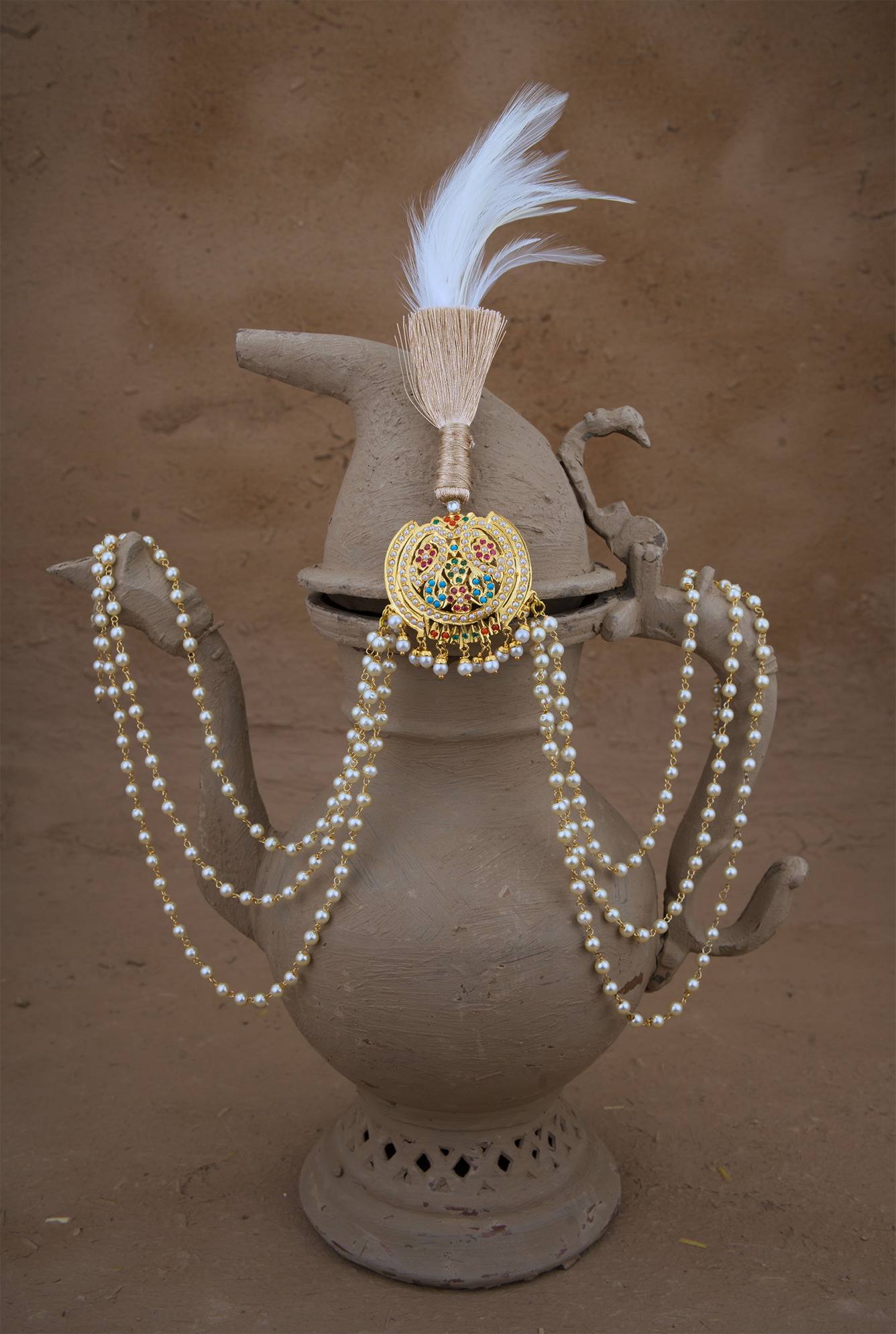 Gulhab Kalgi Handcrafted Gold Plated