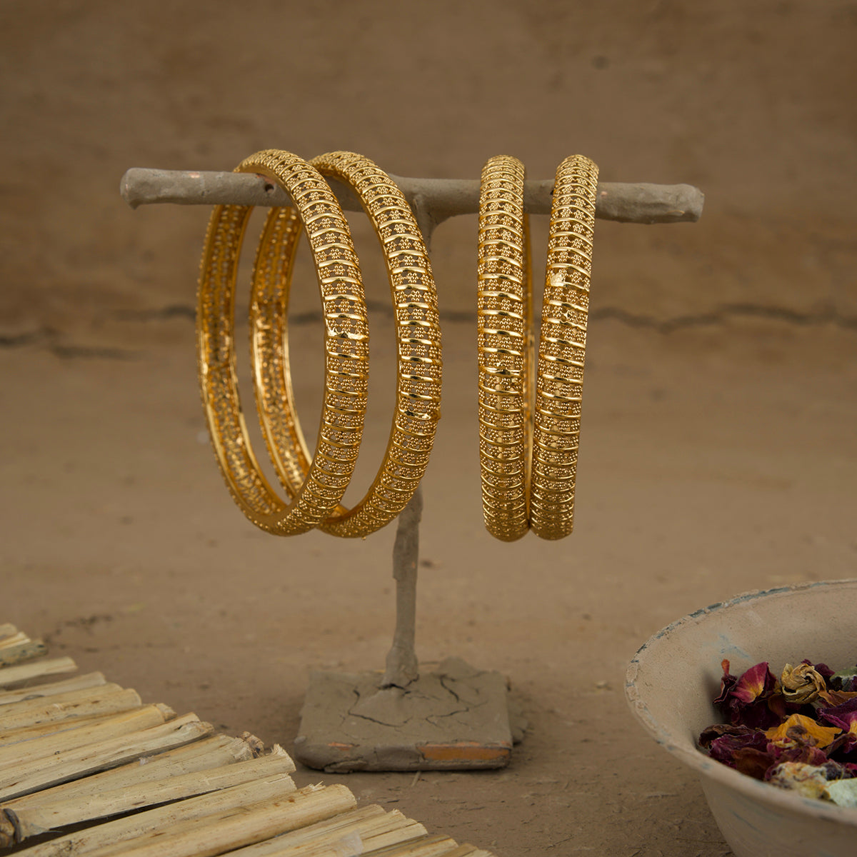 Bahaar Bangles Gold Plated