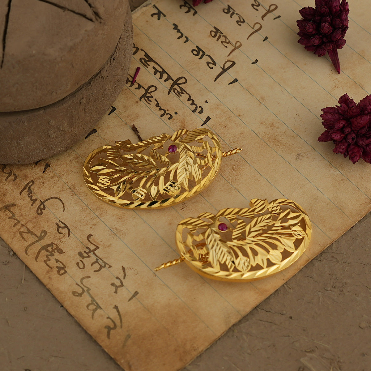 Hamza Clip handcrafted Gold Plated