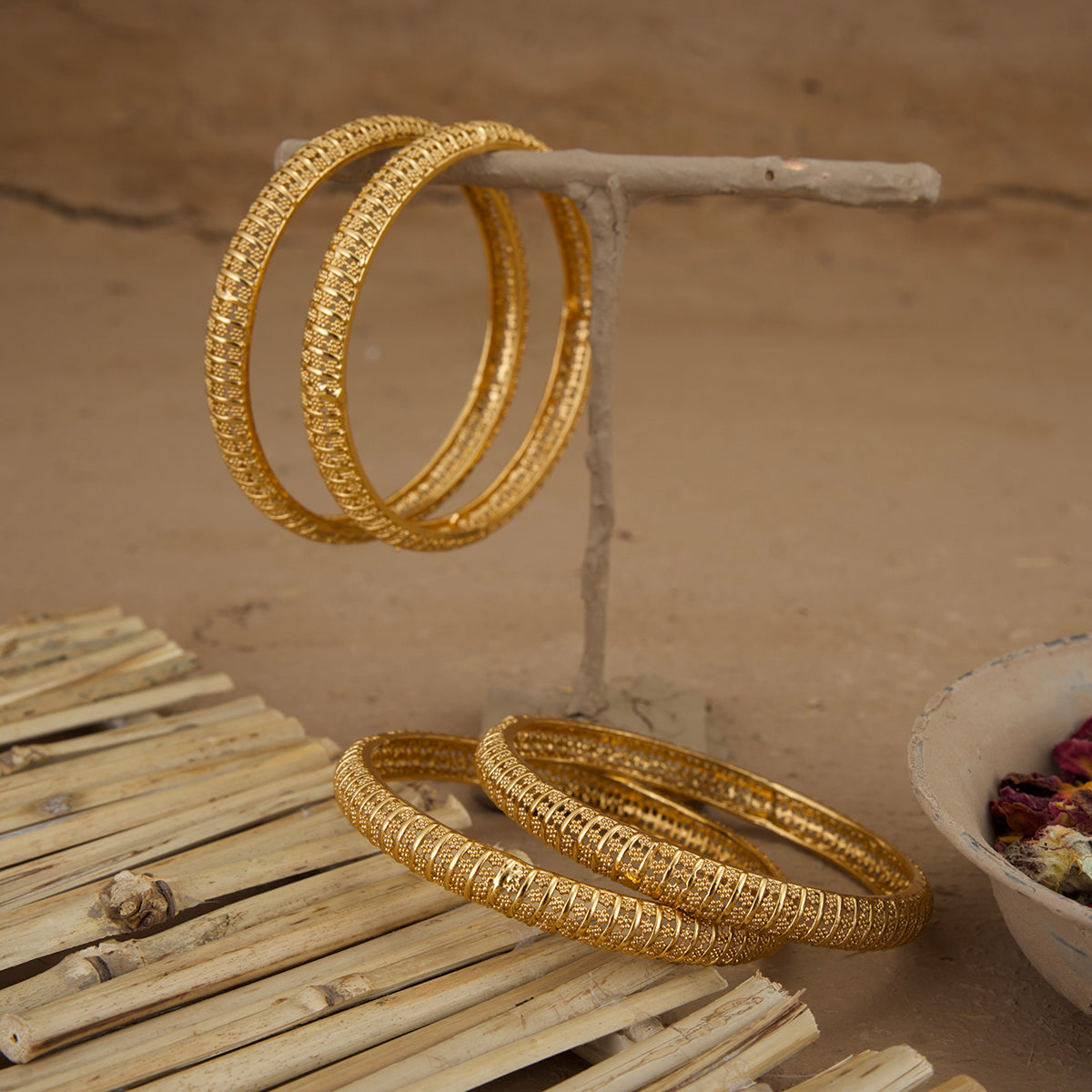 Bahaar Bangles Gold Plated