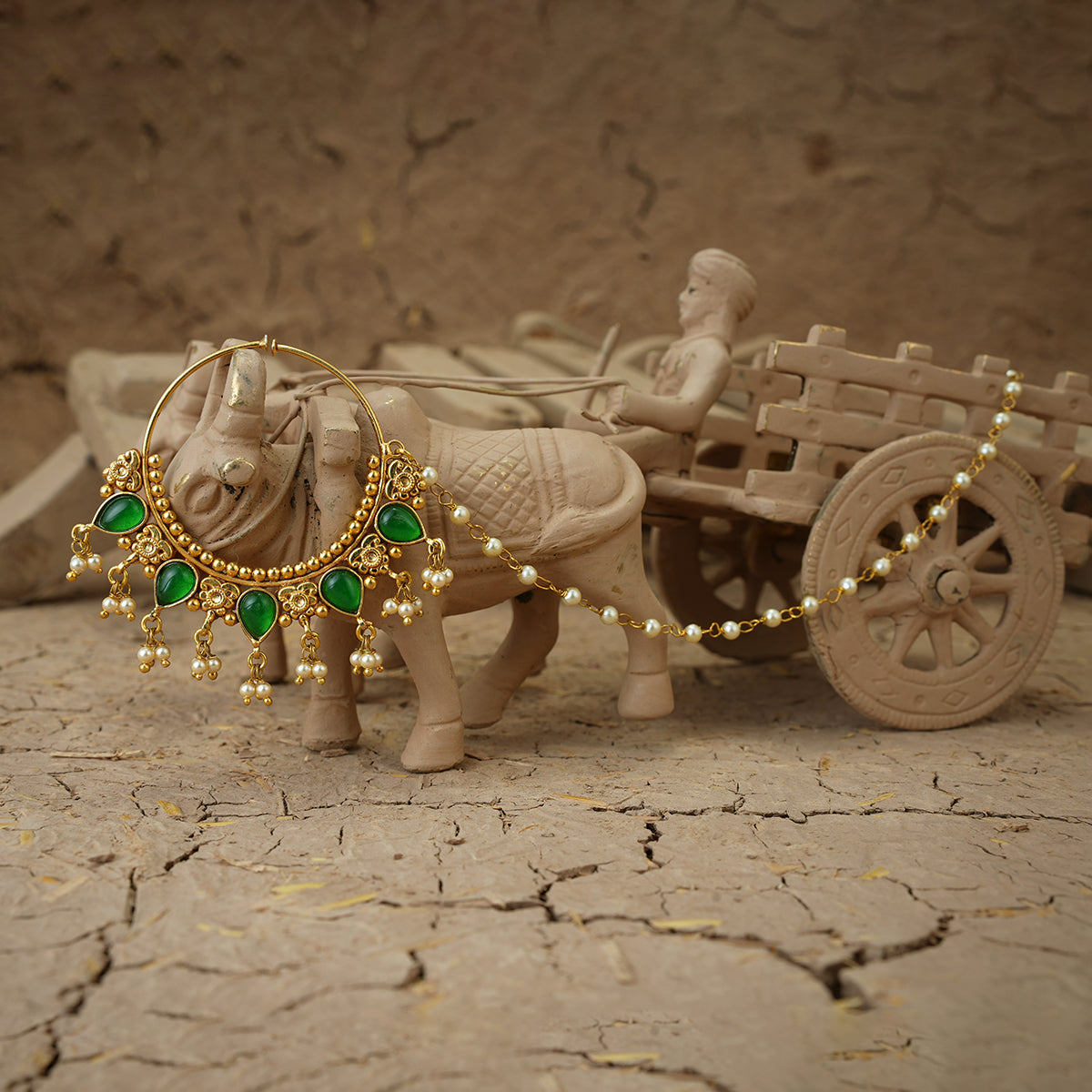 Bhavi Nuth Handcrafted Gold Plated