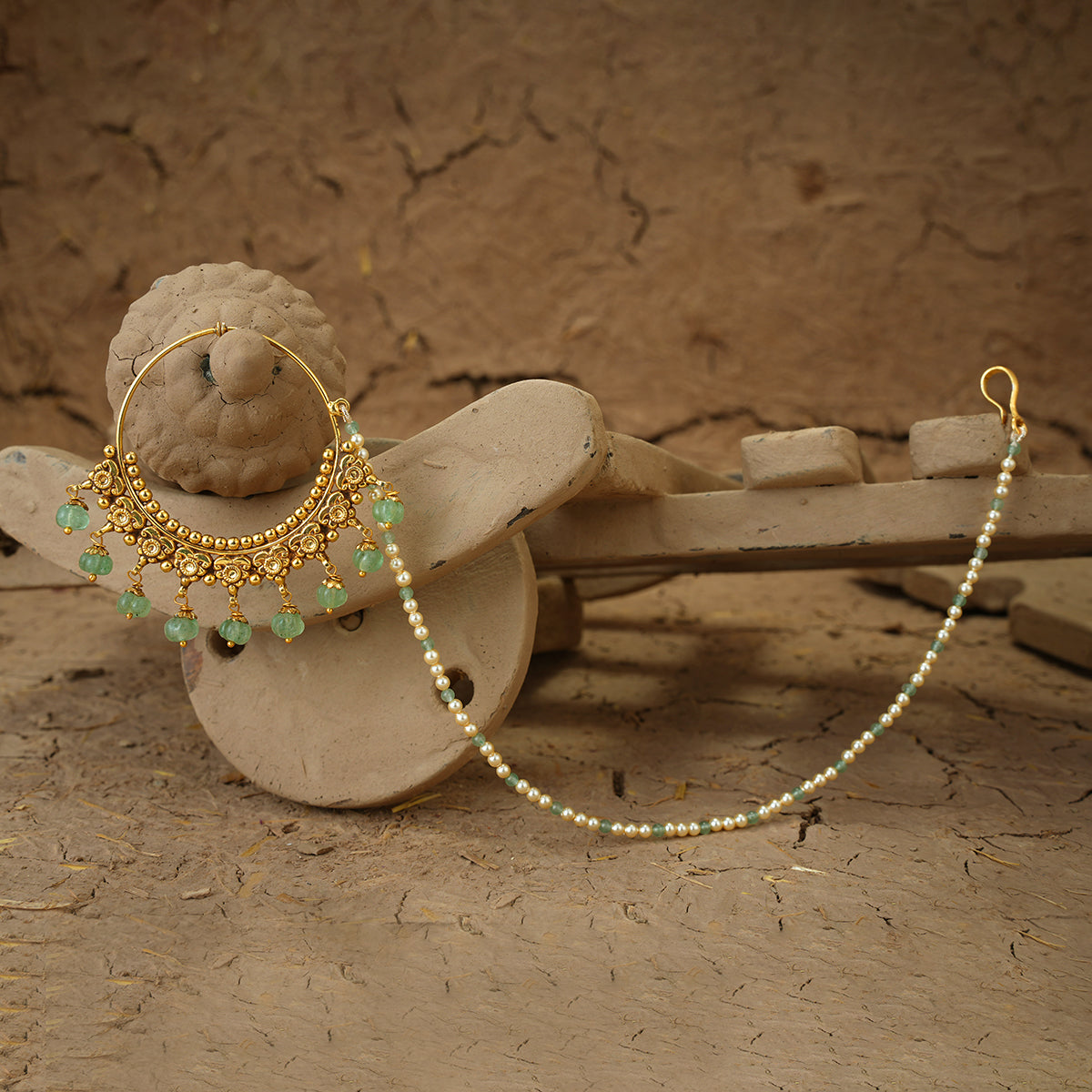 Jaismin Nuth Handcrafted Gold Plated