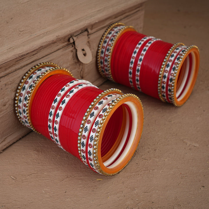 Mehpara Wedding Churra Red Colour