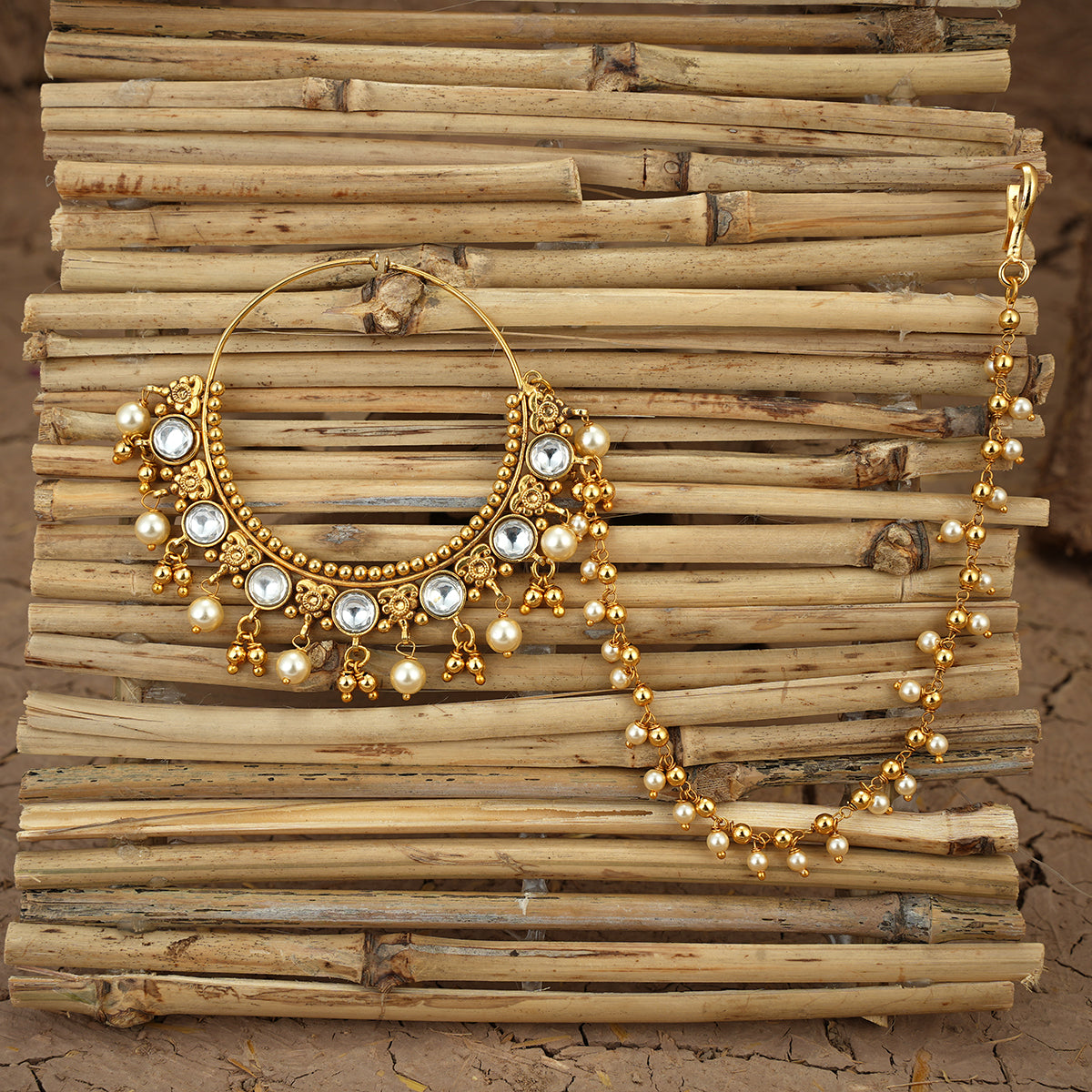 Aman Nuth Handcrafted Gold Plated