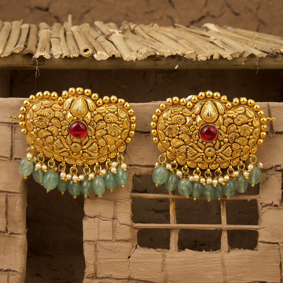 Kanak Clip handcrafted Gold Plated
