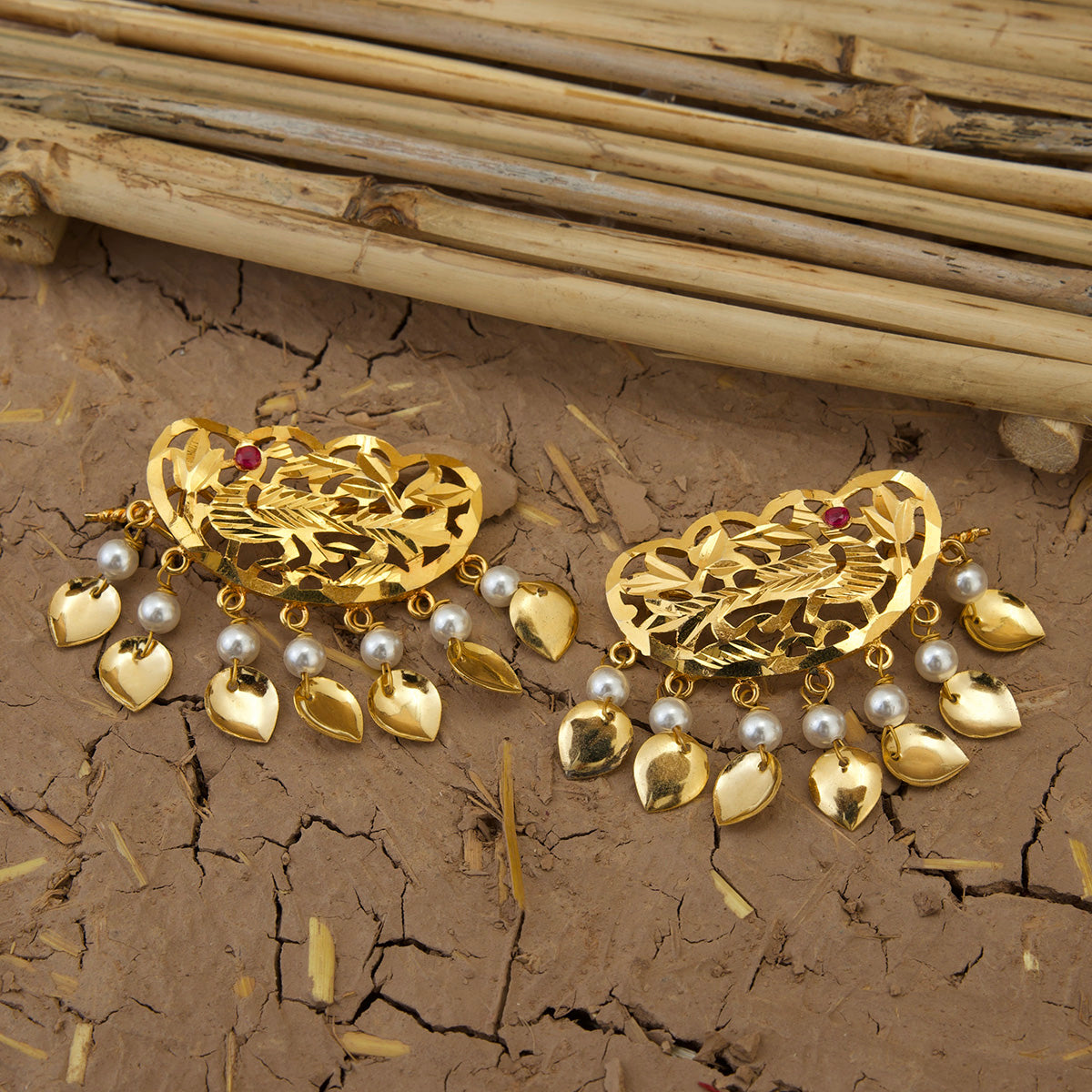 Isha Clip handcrafted Gold Plated