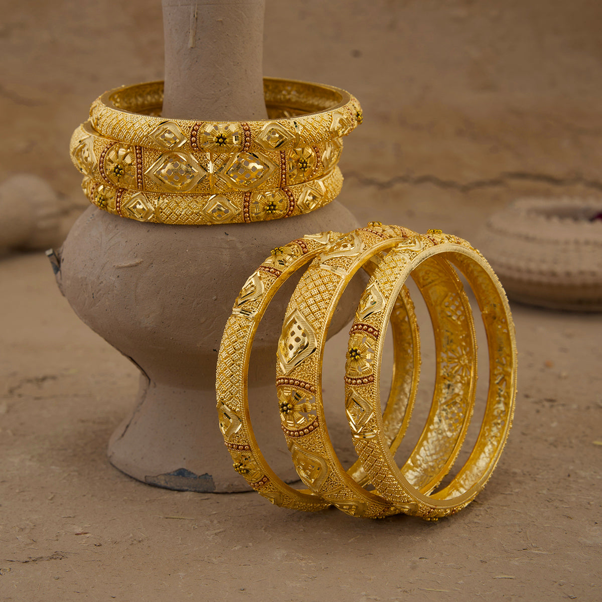 Haya Bangles Gold Plated