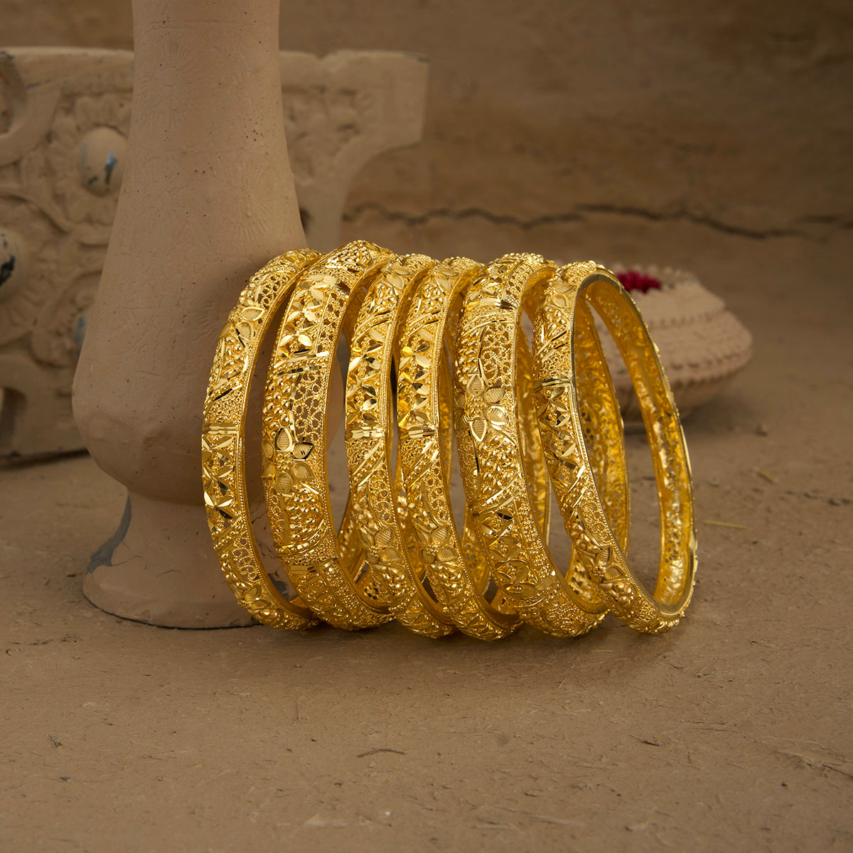 Komal Bangles Gold Plated