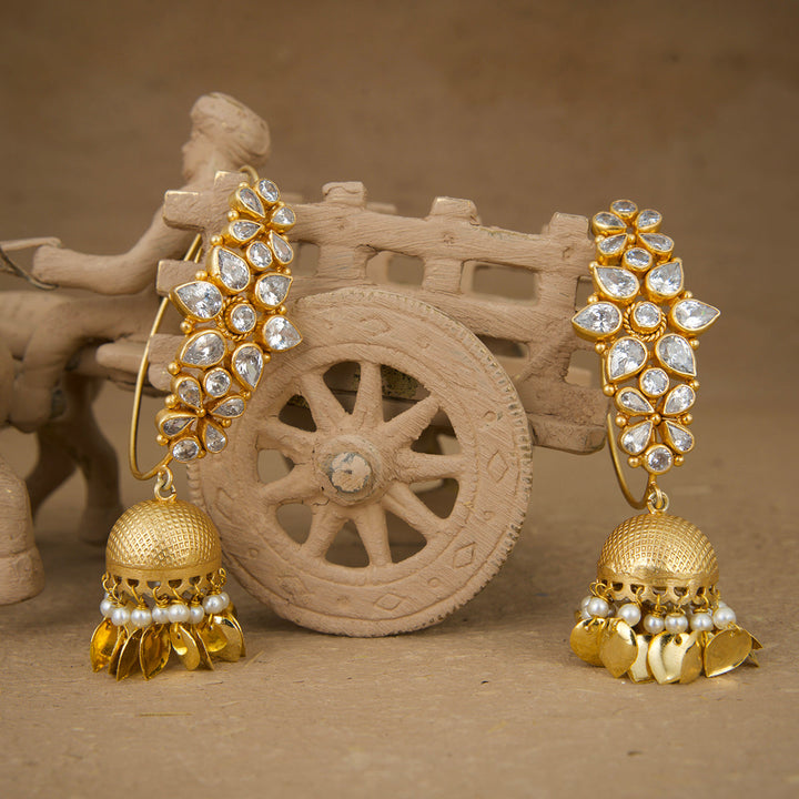 Ruma Jhumki Handcrafted Gold Plated