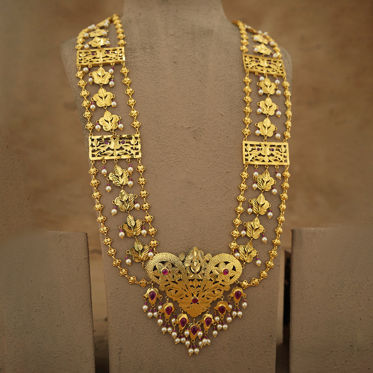 Heer Ranihaar Earrings Set Handcrafted Gold Plated